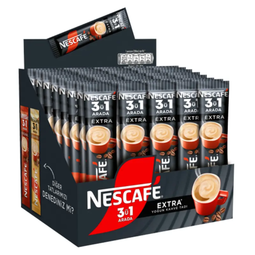 Nescafe Extra 3'ü 1 Arada Kahve 16,5 Gr 48'li