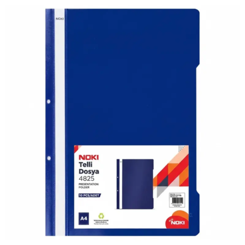 Noki 4825 Plastik Telli DosyaXL 25 li Lacivert