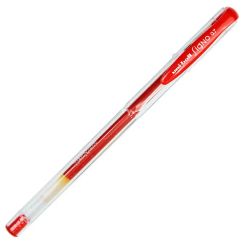 Uni-Ball UM-100 Jel Kalem 0.7 mm Floresan Kırmızı