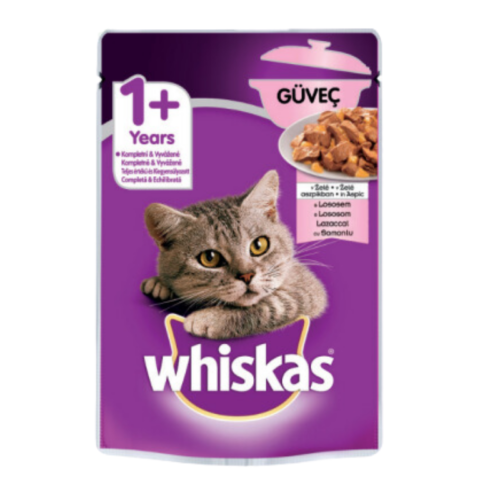 Whiskas 85 gr Somonlu Poşet Kedi Maması